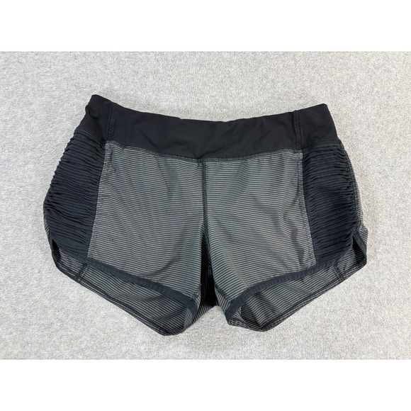 Lululemon Athletica Performance Tech Running Shorts (Women's Size 8) Black - 4" - Picture 1 of 6